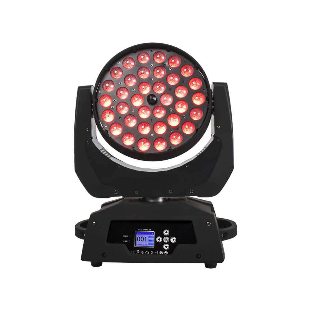 Zoom & Wash 36x18W Moving Head Light RGBWA+UV